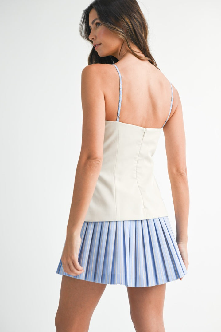 Pleats Mini Dress