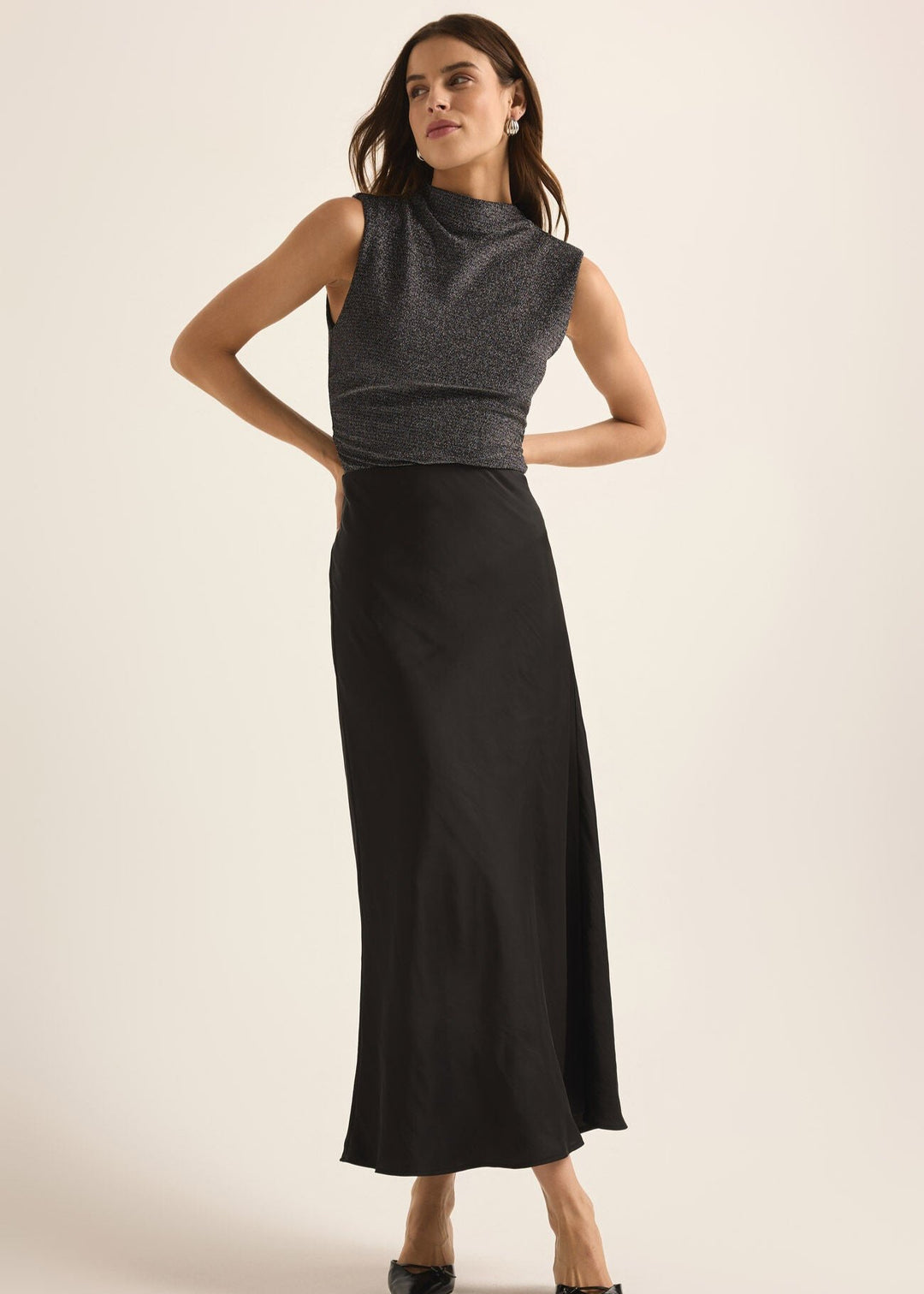 Europa Poly Sheen Skirt