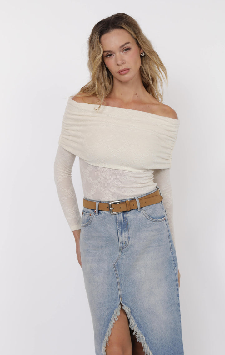 Frosted Off-Shoulder Top
