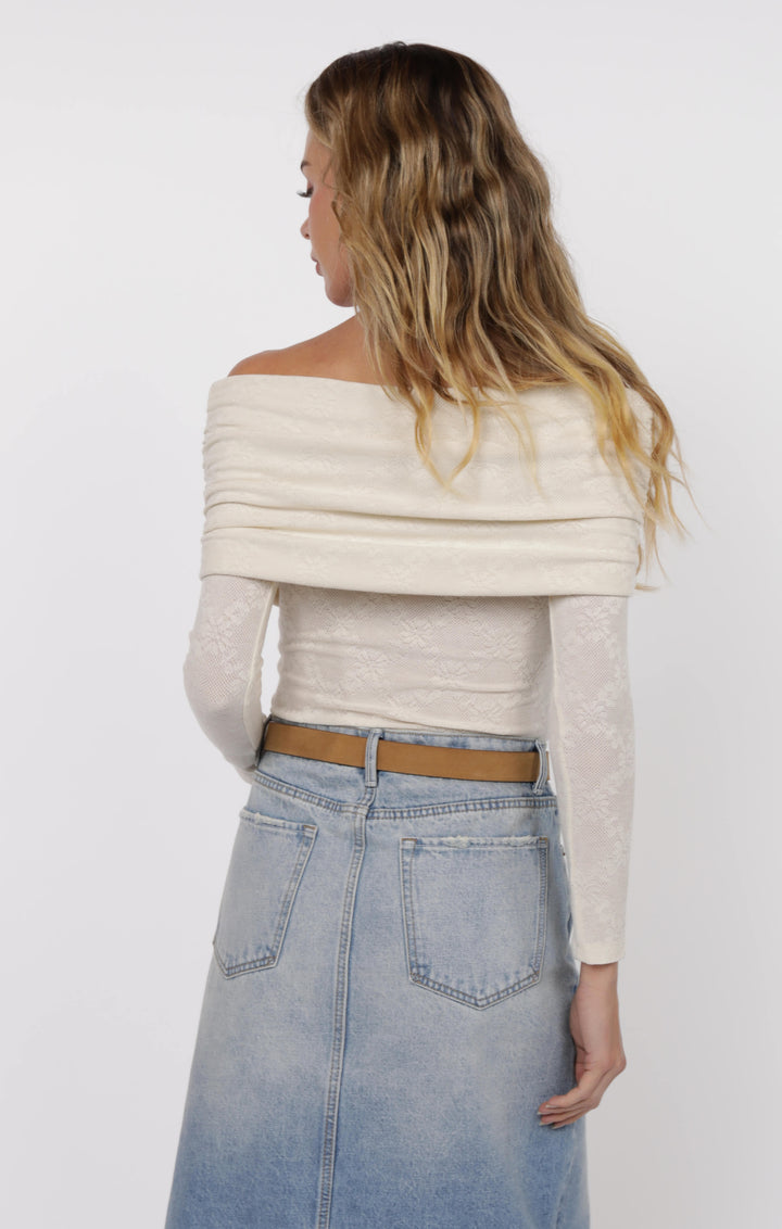 Frosted Off-Shoulder Top
