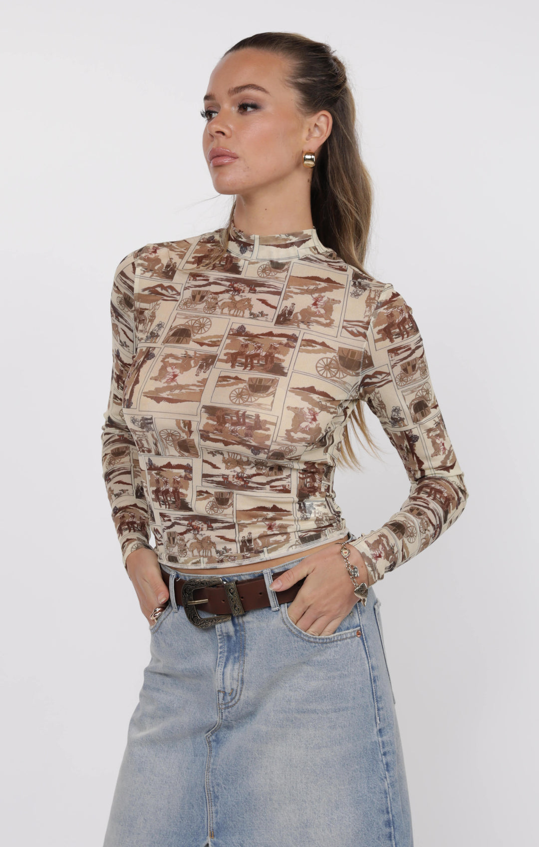 Giddy Up Long Sleeve Top